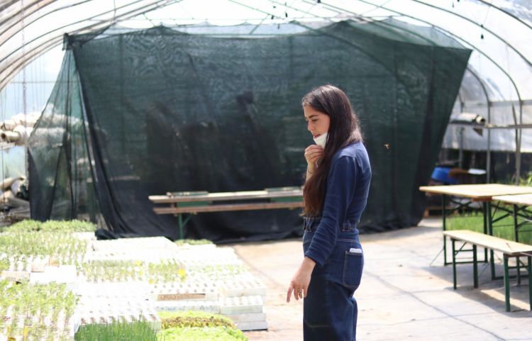 Caterina Romanelli rappresenta la nuova generazione dei Romanelli: agricoltrice,  dopo gli anni di studio a Parigi relativi allo sviluppo sostenibile e responsabilità d’impresa, decide di dedicarsi alla sua terra e all'azienda di famiglia
