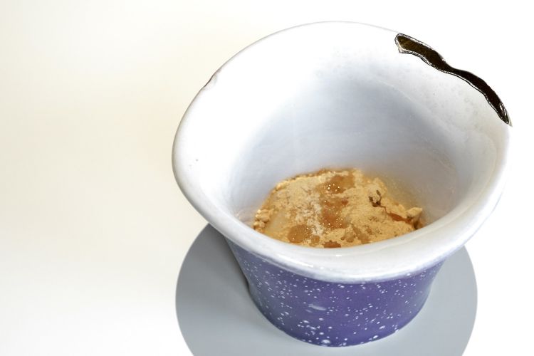 Sorbetto al limone, zucchero di canna, mesquite e olio evo