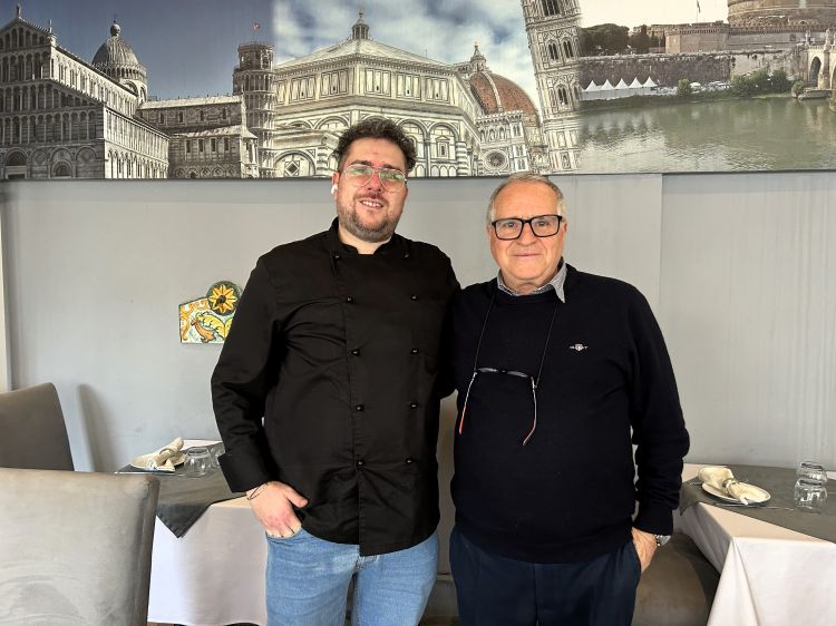 Da destra, Gianni Insolda, 71 anni, e il figlio Gi