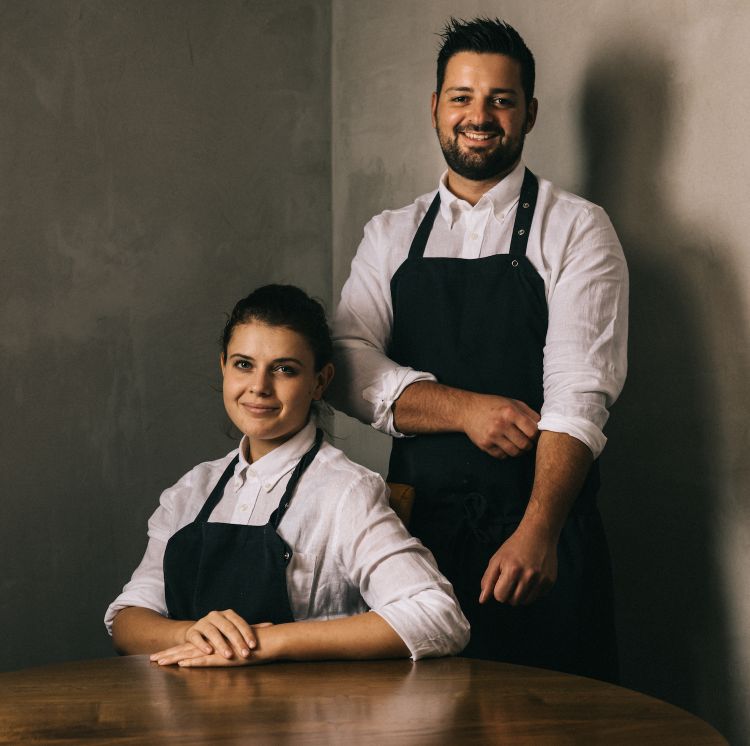 Gli chef Sara Scarsella e Matteo Compagnucci
