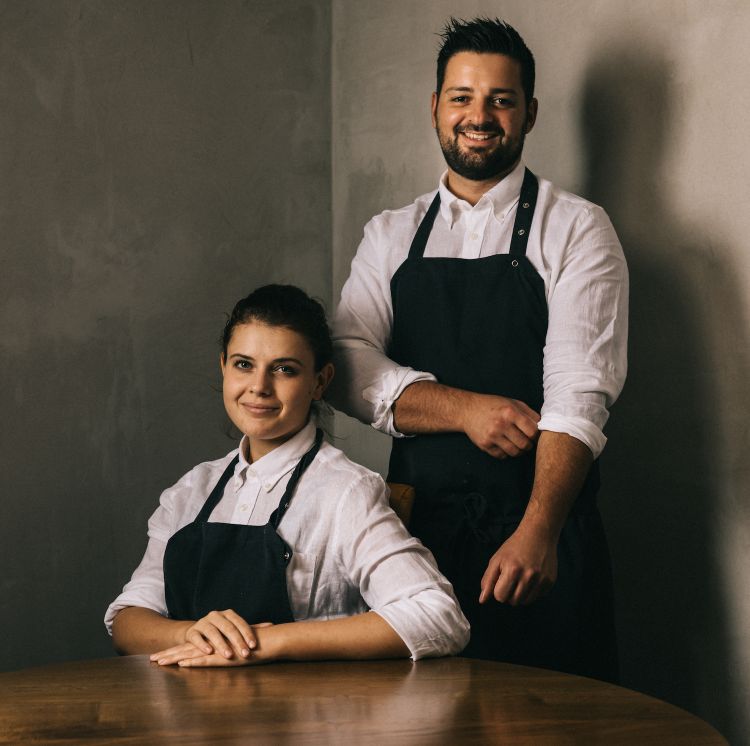 Gli chef Sara Scarsella e Matteo Compagnucci
