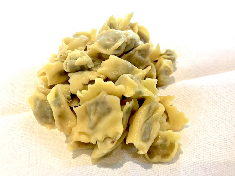 Gli Agnolotti del plin alla curdunà che hanno deliziato il pranzo in onore di Ferran Adrià domenica 10 giugno al Castello di Grinzane Cavour
