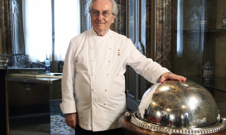 Gualtiero Marchesi ritratto al Marchesino in Piazza della Scala a Milano
