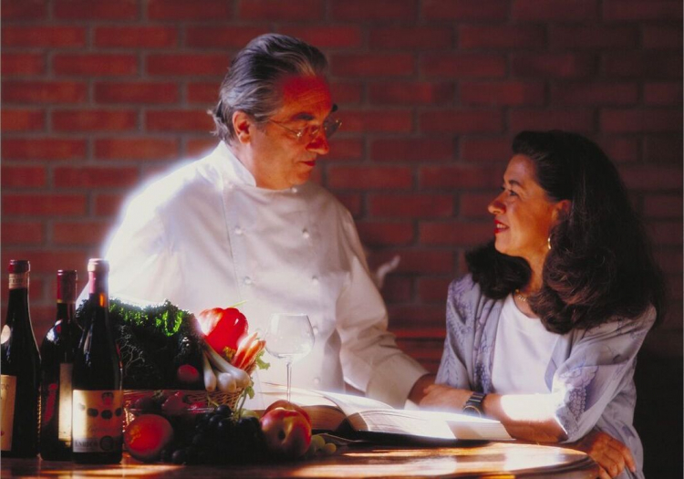 Marchesi con la moglie Antonietta
