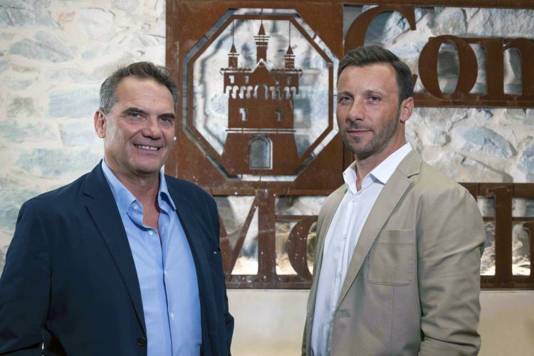 Bernardo Guicciardini Calamai&nbsp;e Alessio Durazzi, presidente e direttore del Consorzio di Tutela Morellino di Scansano
