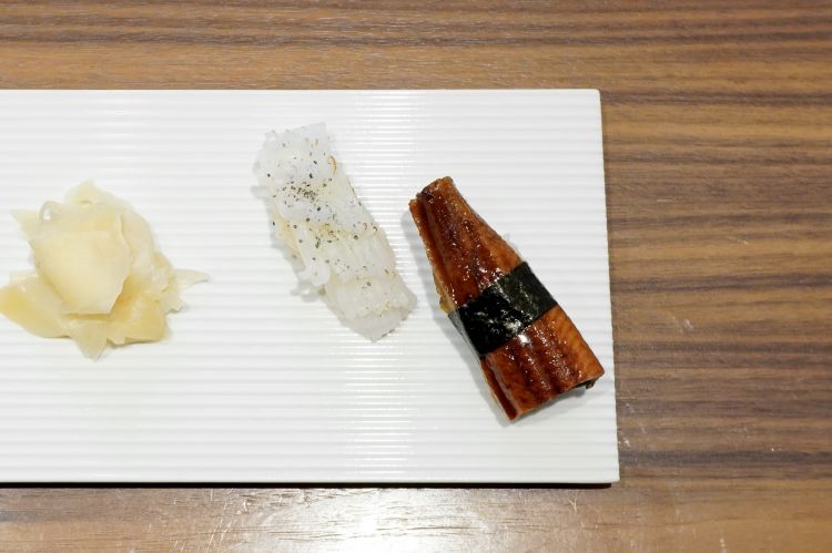 Sushi di anguilla con salsa kabayaki
