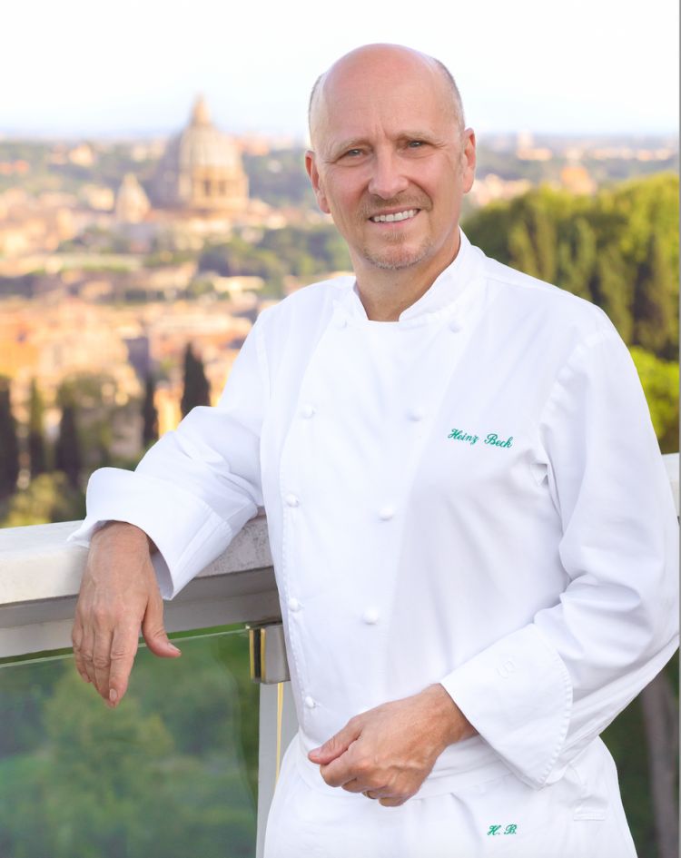 Lo chef Heinz Beck del ristorante La Pergola del Rome Cavalieri, 3 stelle Michelin, a Roma. Foto a cura di Adriano Truscello
