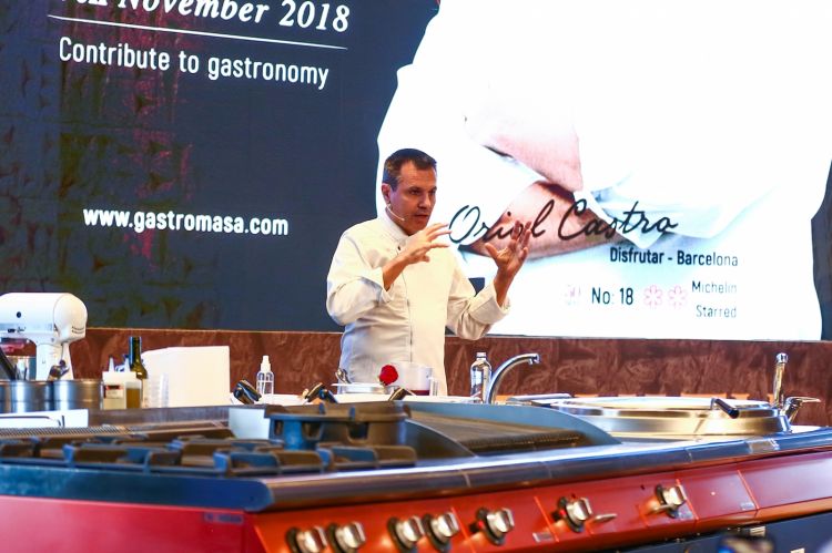 Oriol Castro sul palco di Gastromasa
