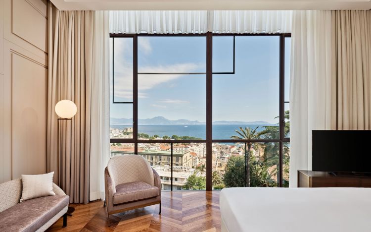La vista da una delle camere dell'hotel
