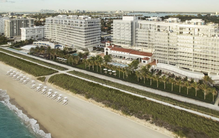 The ocean-facing Four Seasons Hotel at The Surf Club, North Beach, Miami (photo Four Seasons)
