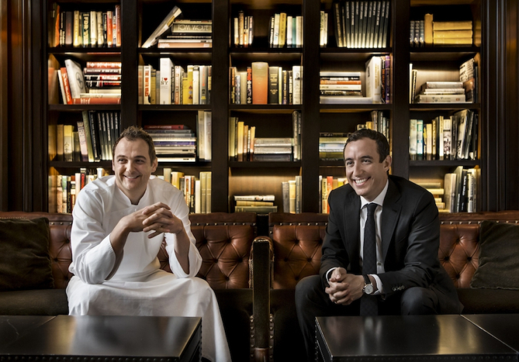 Daniel Humm e Will Guidara, le due anime dell'Eleven Madison Park, ristorante di New York che lo scorso anno salì al terzo posto e che adesso in Australia potrebbe salire ancora più in alto
