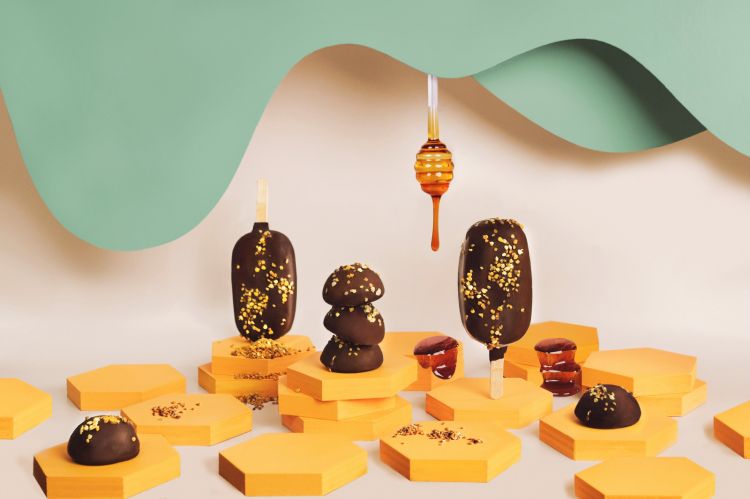 La pasticceria gelato creata da Gusto 17 con il miele di Giorgio Poeta
