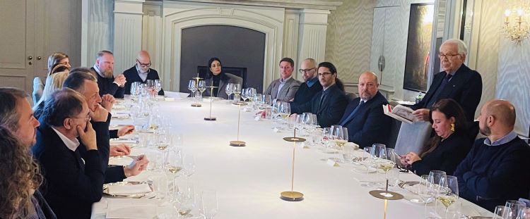 Un momento del pranzo al ristorante&nbsp;Da Vittorio
