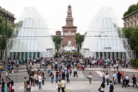 Expo Gate in Milan, the location of the press conference
