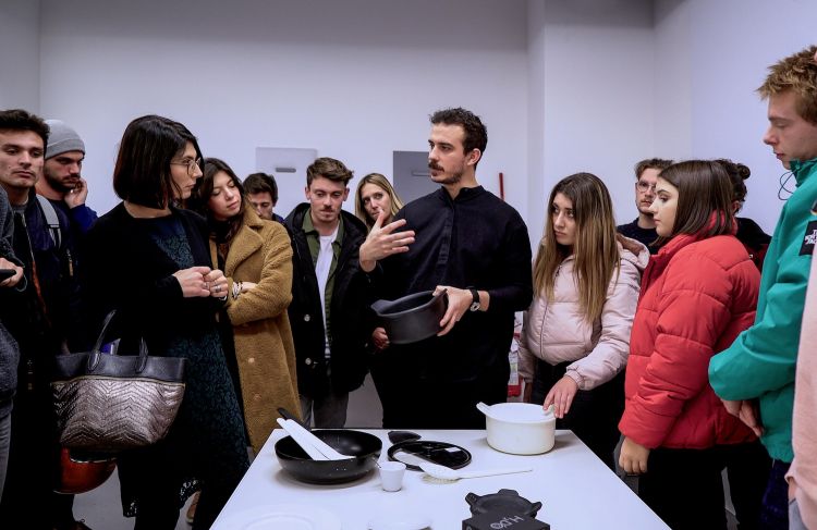 Attila Veress alla presentazione del libro, allo Ied