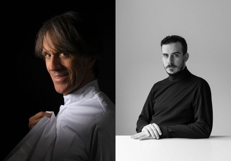 A sinistra lo chef Davide Oldani del ristorante D