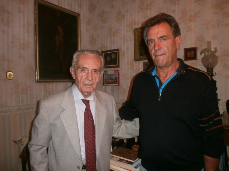 Ignazio Musmeci, a sinistra, con Nino Farfaglia
