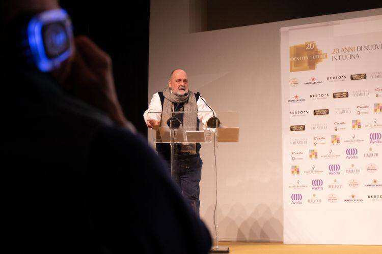 Paolo Marchi all'inaugurazione di Identità Mi