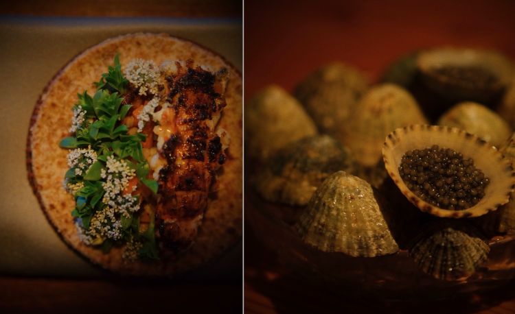 Ræst: Flat bread delle Faroe e Patelle con caviale