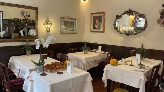 La sala del ristorante Da Candida
