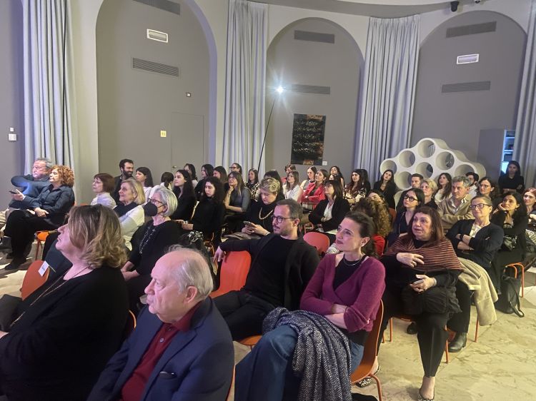 La sala durante la proiezione dei cortometraggi
