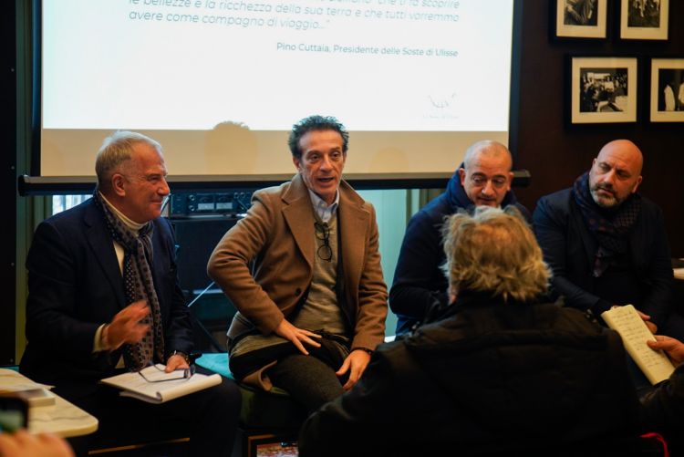 Alessandro Grassi di Grassi & Partners, Salvo Ficarra, Pino Cuttaia e Tony Lo Coco
