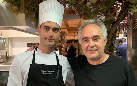 Federico Altomani con Ferran Adrià
