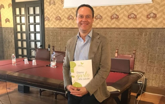 Luca Marchini alla presentazione del progetto