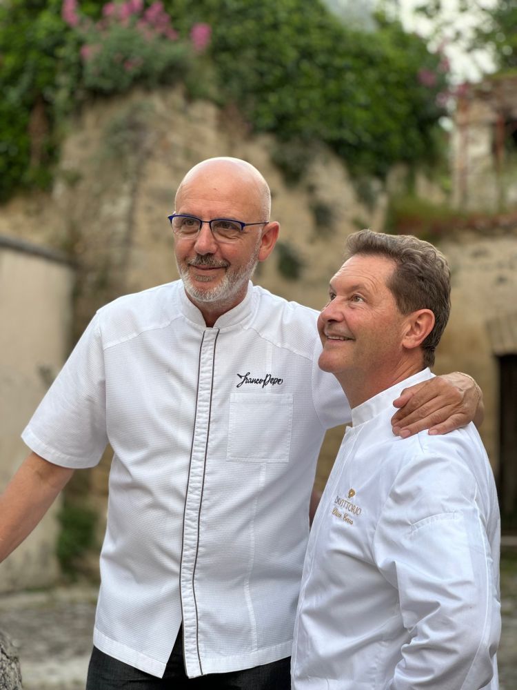Franco Pepe e Chicco Cerea - Foto Annalisa Cavaleri