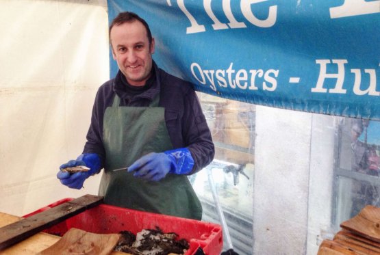 Stephen Kavanagh, on top of managing a popular kiosk called Oyster Bar, is the owner of Marine Health Foods, through which he presents many products derived from seafood, both for food and medicine 
