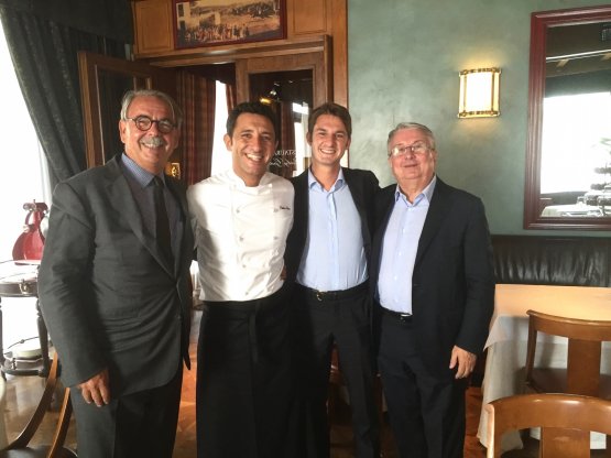 Tany Nardi, lo chef Fabio Silva, Francesco Nardi e Aldo Nenzi
