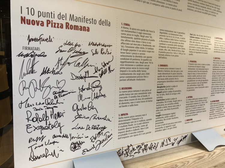 Il manifesto in 10 punti della Nuova Pizza Romana,