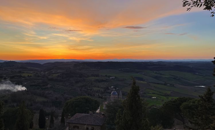 Il tramonto visto dalla Fortezza di Montepulciano