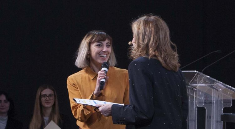 Un altro momento della premiazione a Milano