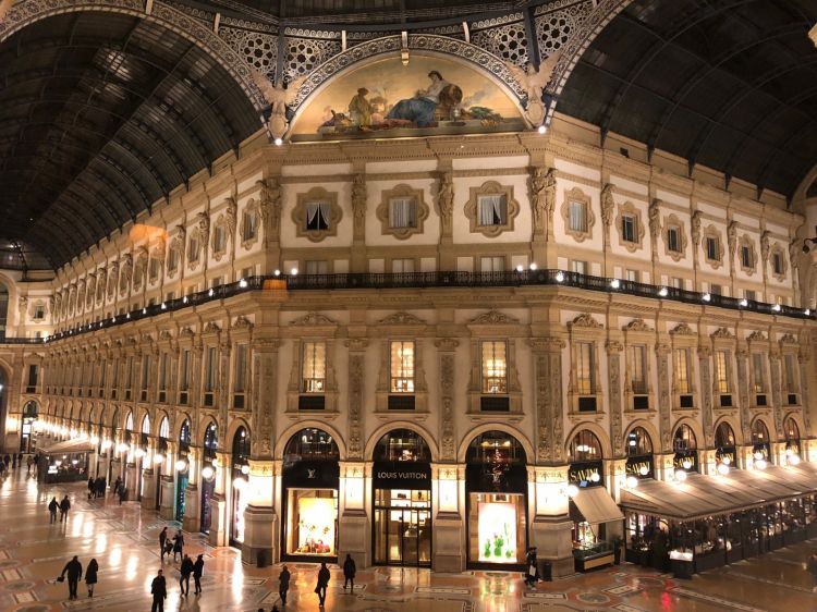 La vista sulla Galleria Vittorio Emanuele II

