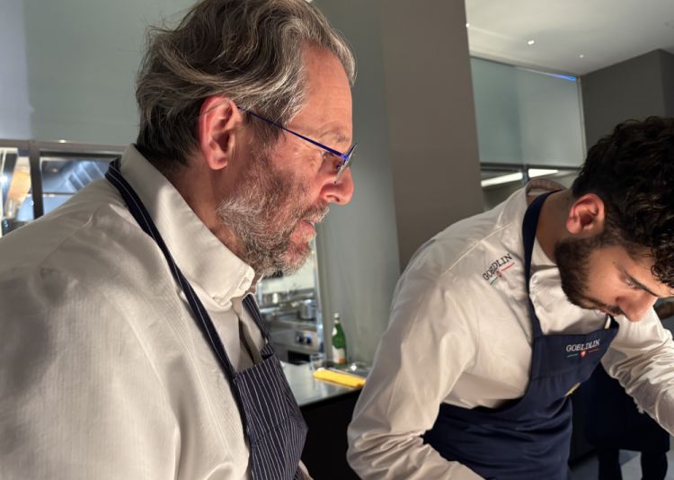 Tomei con Alessio Magistro, sous chef dell'hb
