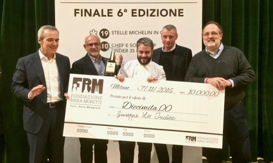 Giuseppe Lo Iudice premiato da Paolo Marchi e Alfr