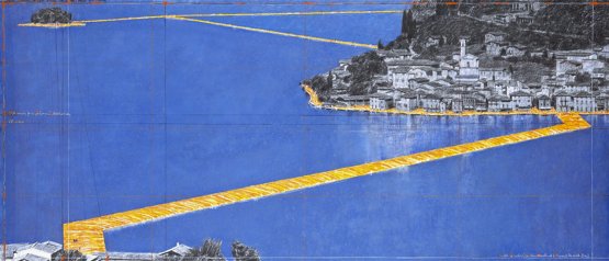 La grandiosa installazione di Christo in un disegn