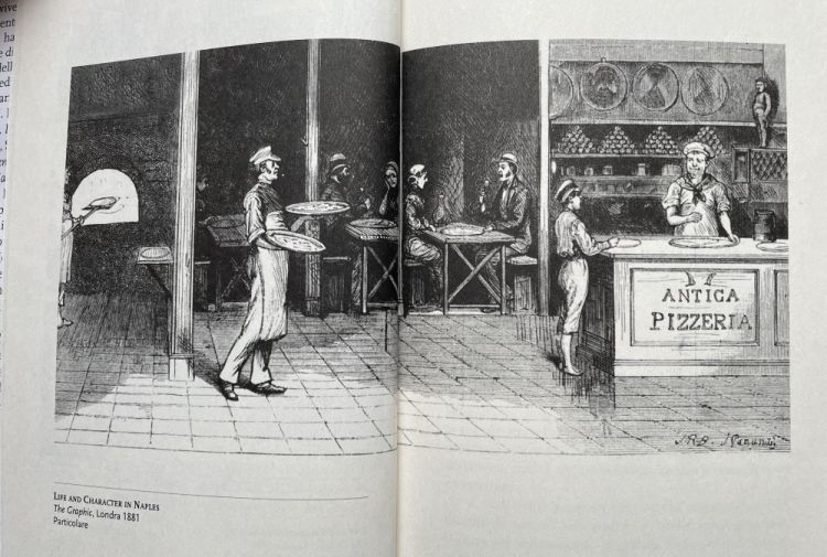 Una pizzeria napoletana raffigurata nel 1881 dalla rivista inglese The Graphic
