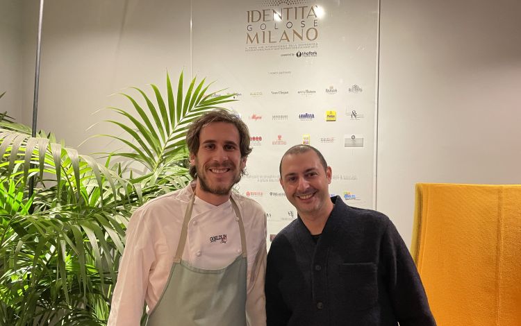 Lo chef Francesco Capuzzo Dolcetta e il patron Ma