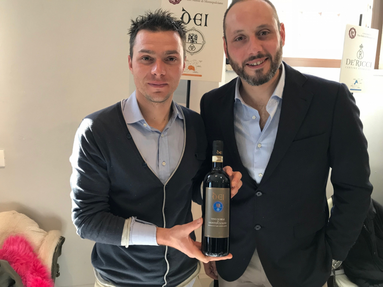 Jacopo Felici, enologo, e Mario Fedolfi, di Cantine Dei
