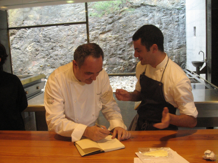 Luca Lacalamita with Ferran Adrià
