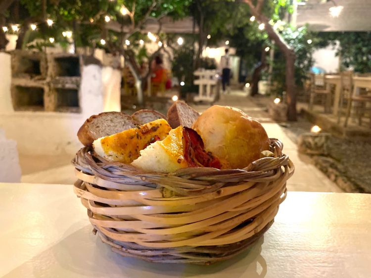 Cestino del pane all'acqua di mare
