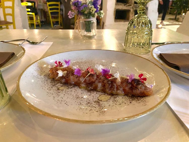 Tartare di gambero crudo di Gallipoli
