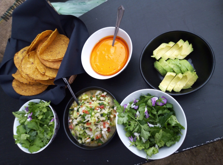 Fish taco for lunch, by Rocio Sanchez
