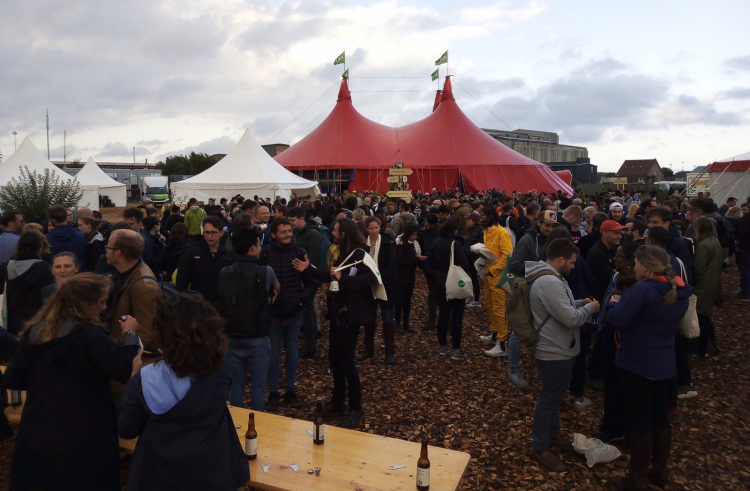 The circus tent at MAD, the event that ended earl