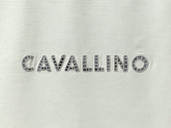 The embroidery work on the tents at Cavallino, in 