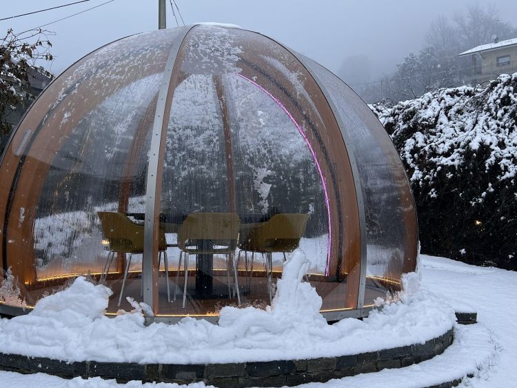 D'inverno si può mangiare al caldo...ma sotto la neve
