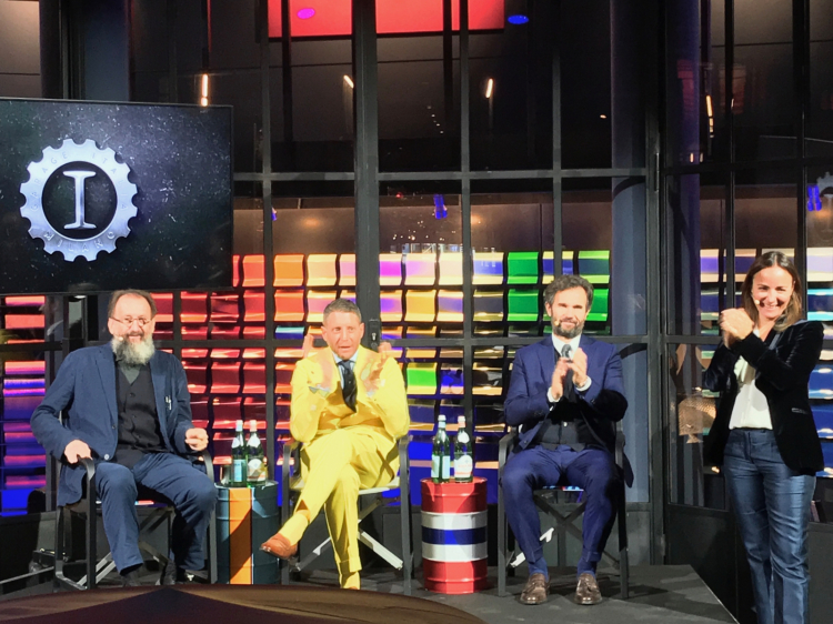 Michele De Lucchi, Lapo Elkann and Carlo Cracco