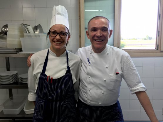 DOLCE E SALATO. Lo chef Lionello Cera e Sara Simionato, pasticciera dell'anno per la Guida ai Ristoranti di Identità Golose 2016